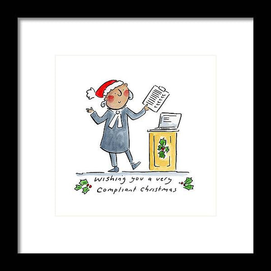 Compliant Christmas - Framed Print