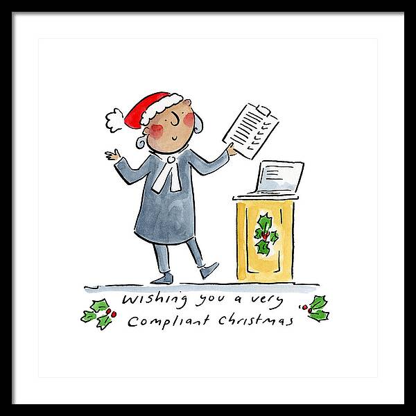 Compliant Christmas - Framed Print