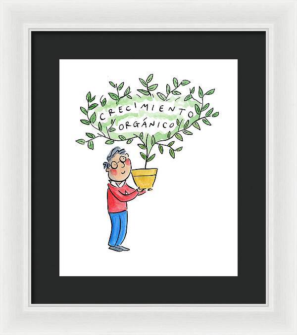 Crecimiento organico - Framed Print