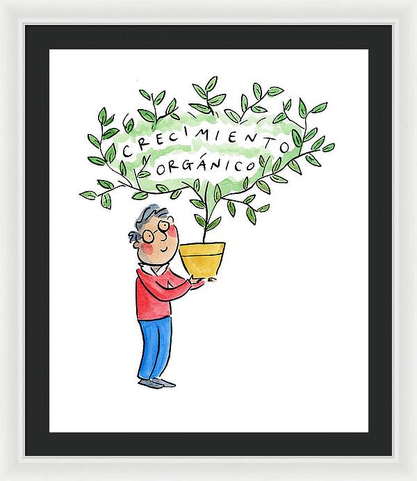 Crecimiento organico - Framed Print