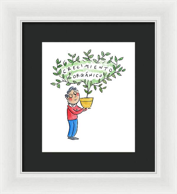 Crecimiento organico - Framed Print
