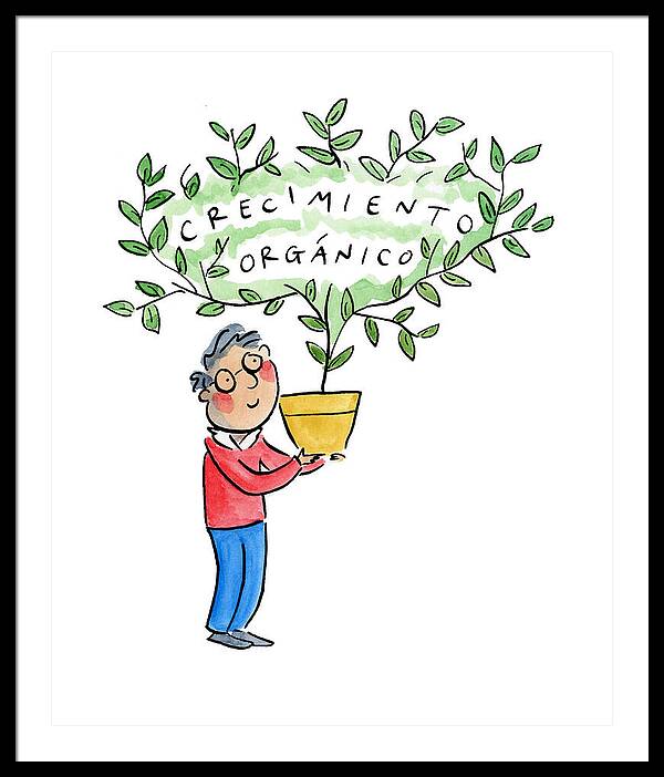 Crecimiento organico - Framed Print