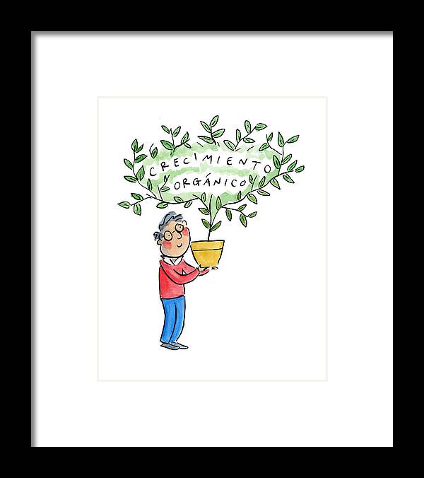 Crecimiento organico - Framed Print