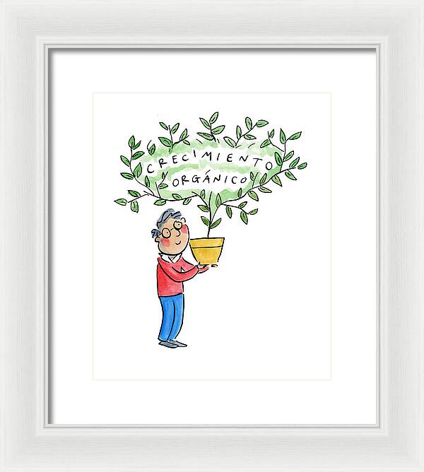 Crecimiento organico - Framed Print