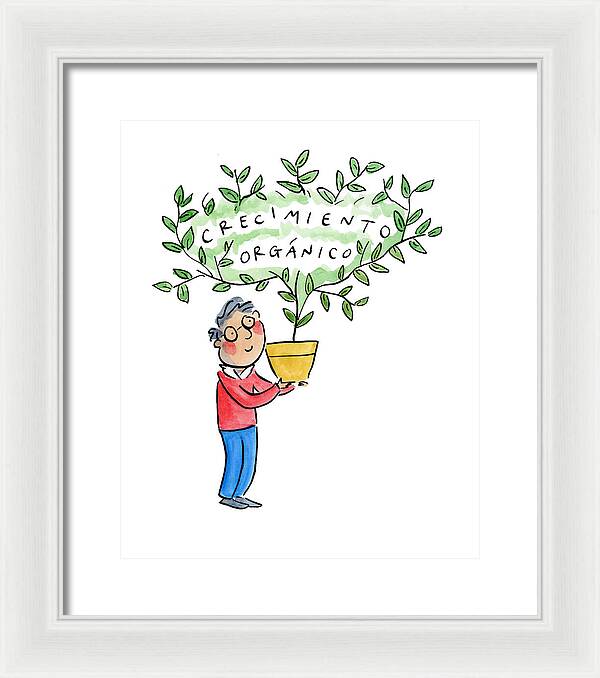 Crecimiento organico - Framed Print