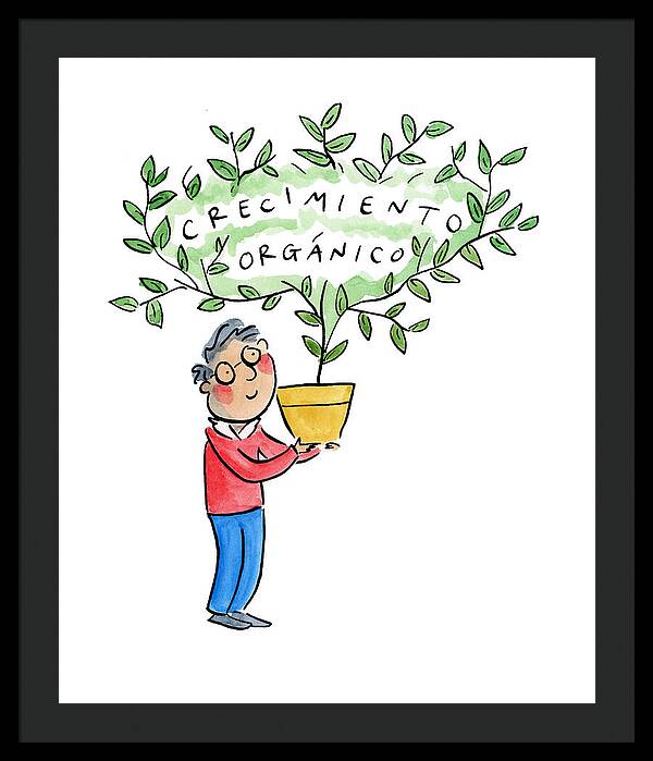 Crecimiento organico - Framed Print