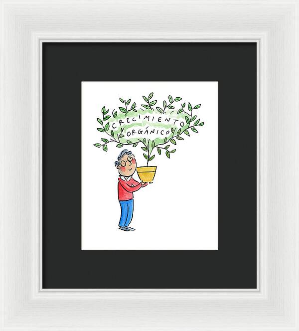 Crecimiento organico - Framed Print