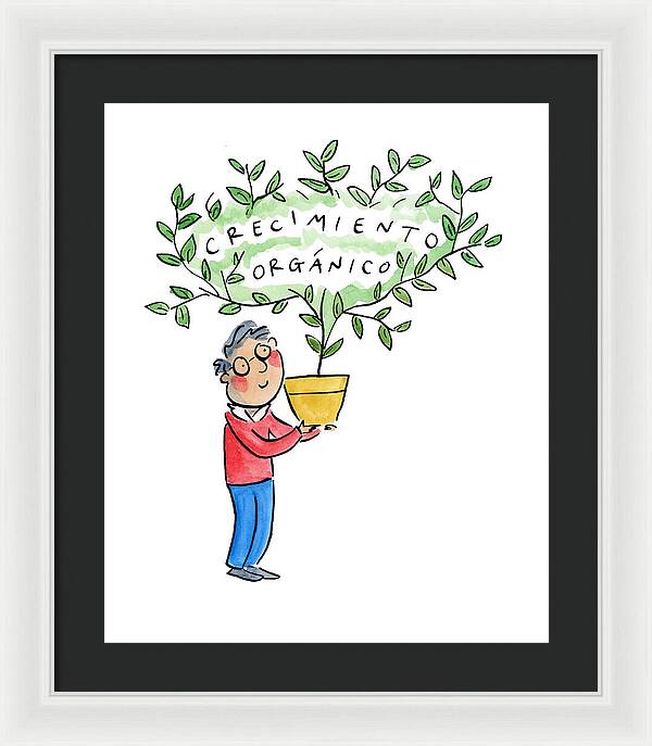 Crecimiento organico - Framed Print