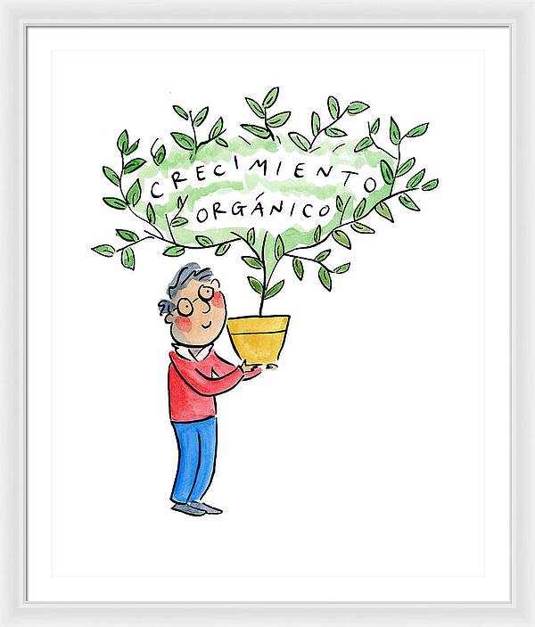 Crecimiento organico - Framed Print