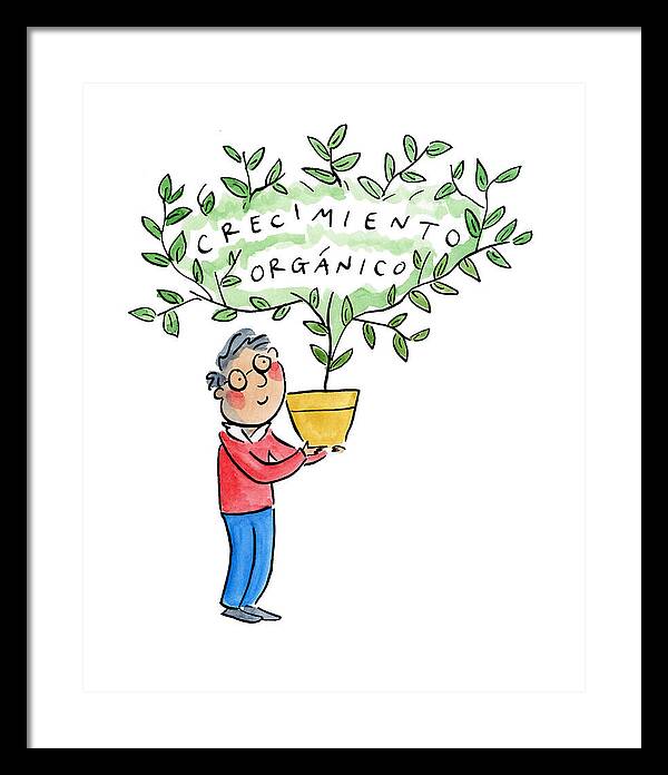 Crecimiento organico - Framed Print