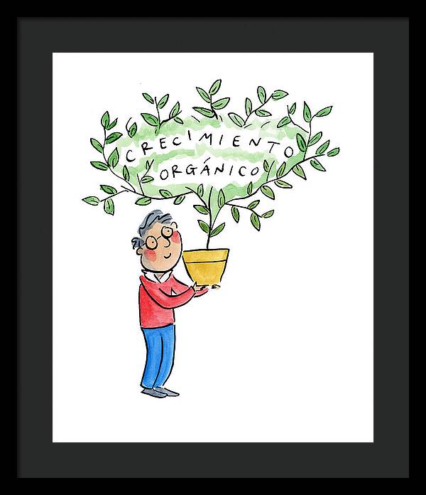 Crecimiento organico - Framed Print