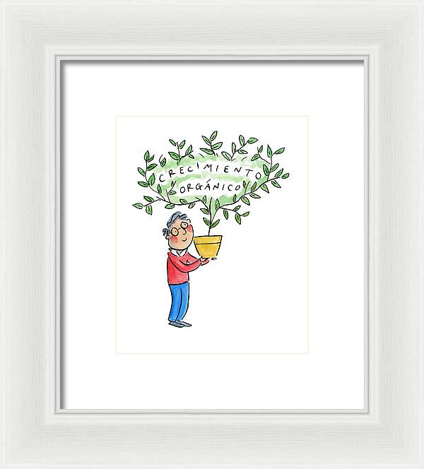 Crecimiento organico - Framed Print