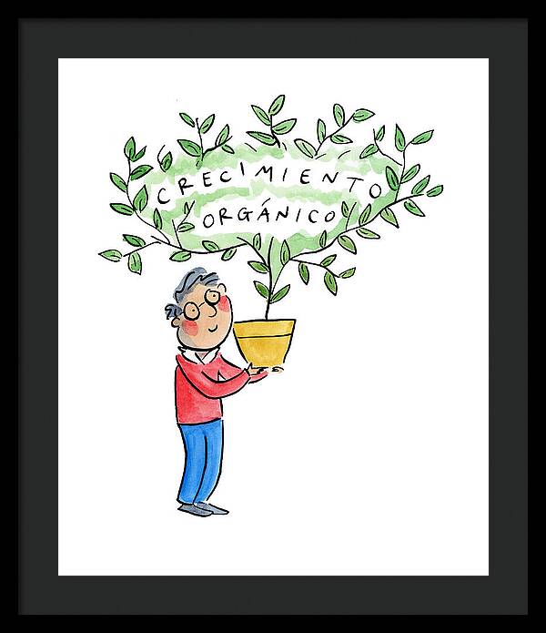 Crecimiento organico - Framed Print