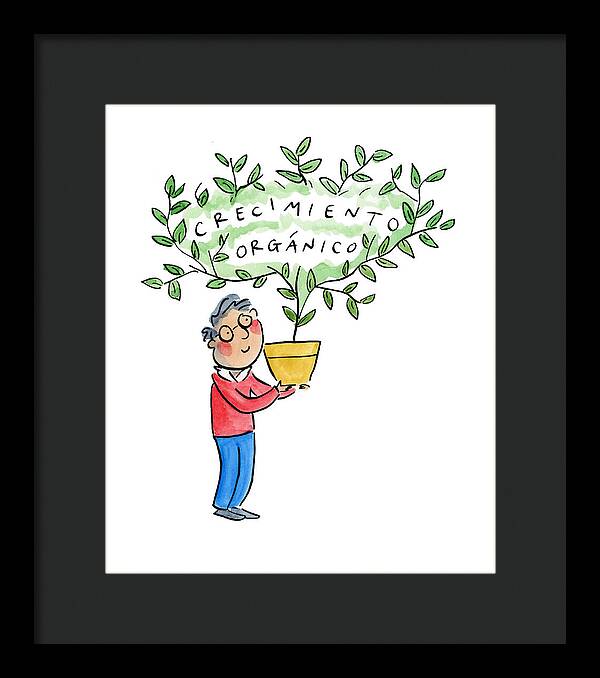 Crecimiento organico - Framed Print