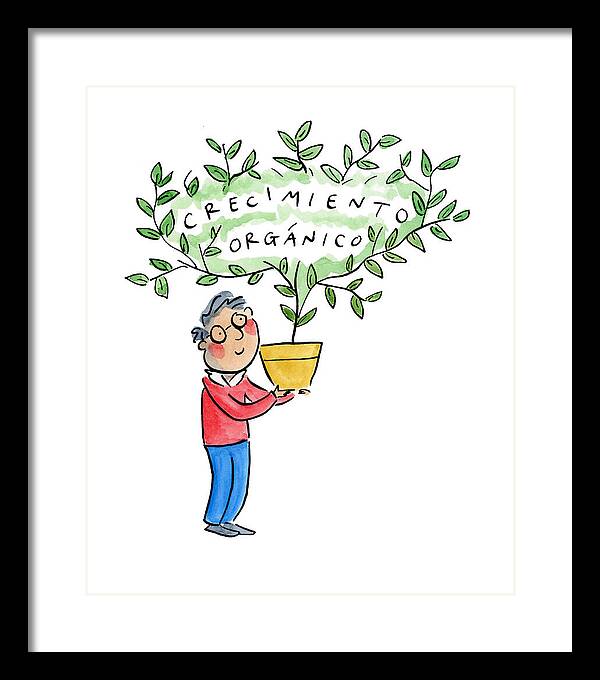Crecimiento organico - Framed Print