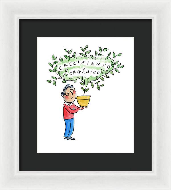 Crecimiento organico - Framed Print