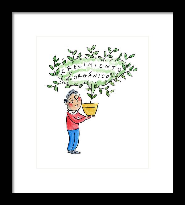 Crecimiento organico - Framed Print