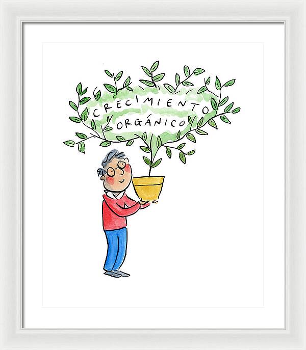 Crecimiento organico - Framed Print