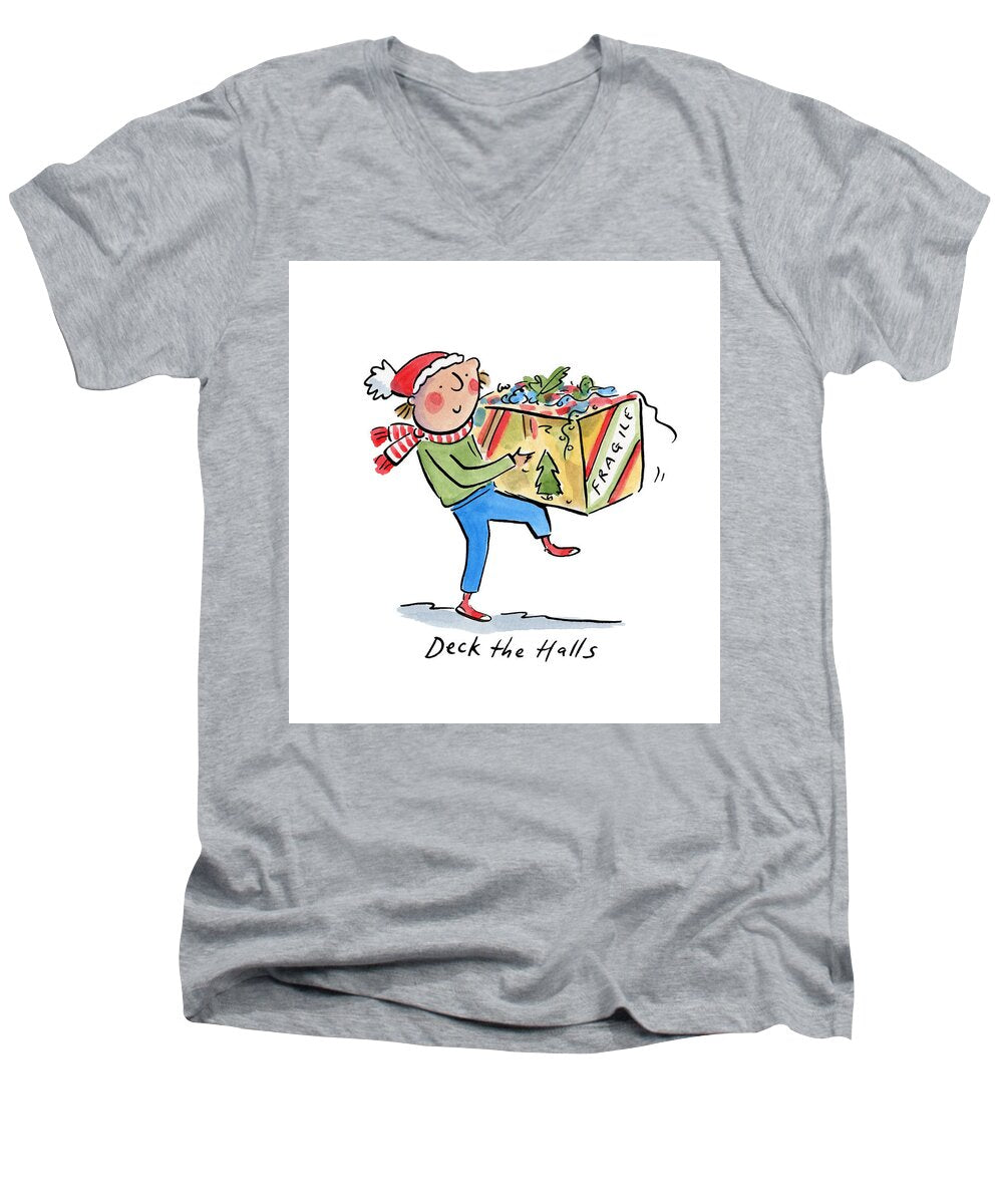 Deck the Halls - Men's V-Neck T-Shirt