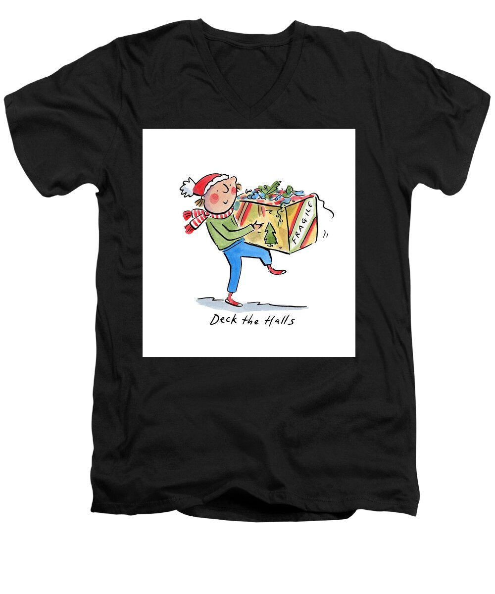Deck the Halls - Men's V-Neck T-Shirt