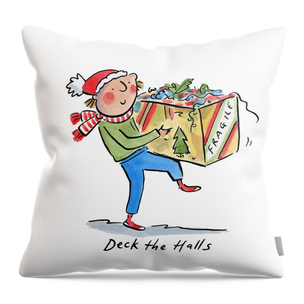 Deck the Halls - Throw Pillow