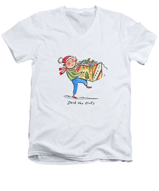 Deck the Halls - Men's V-Neck T-Shirt