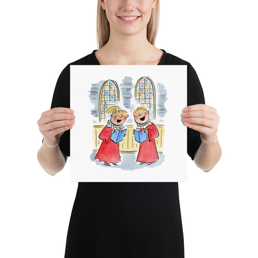 Choristers Illustration by Rosie Brooks Poster