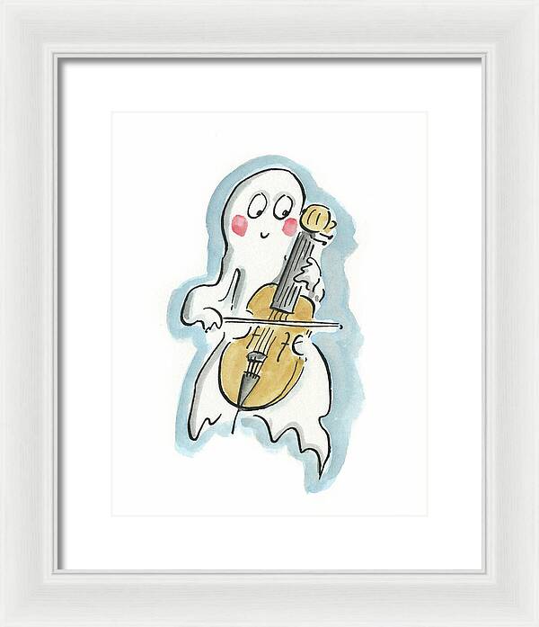 Ghost Cello - Framed Print