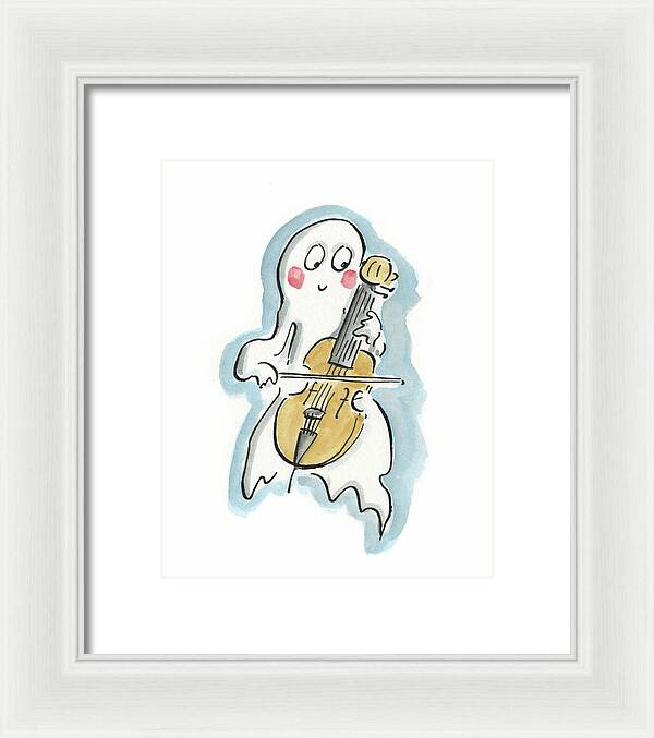 Ghost Cello - Framed Print