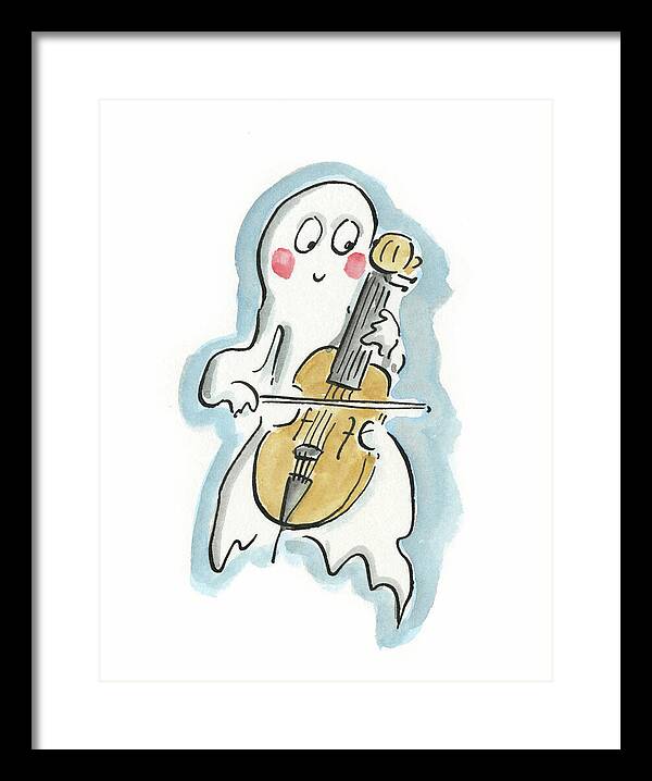Ghost Cello - Framed Print