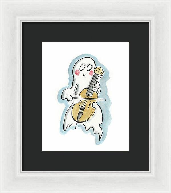 Ghost Cello - Framed Print