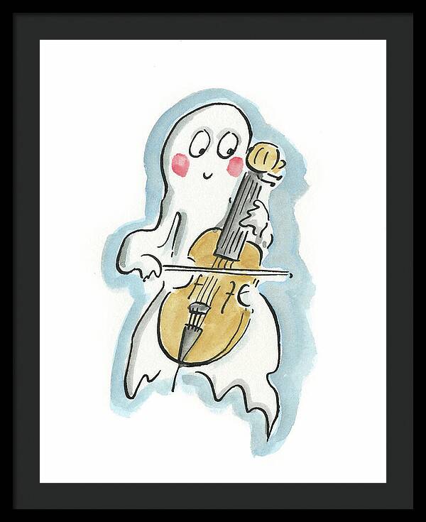 Ghost Cello - Framed Print