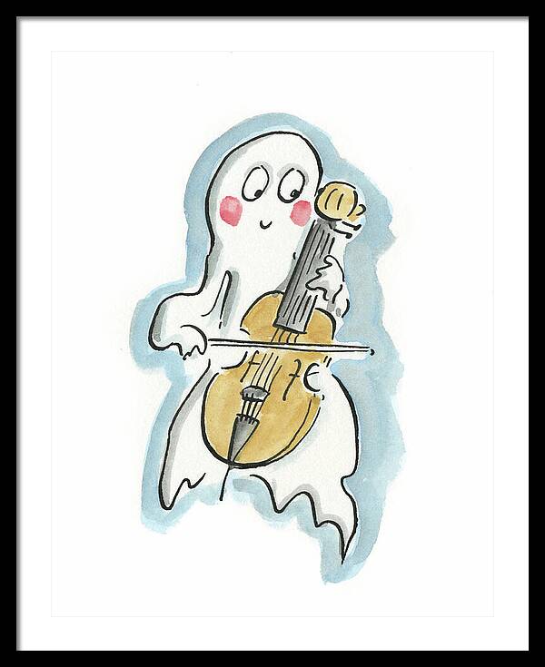 Ghost Cello - Framed Print