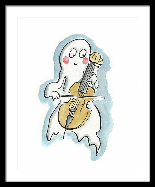 Ghost Cello - Framed Print