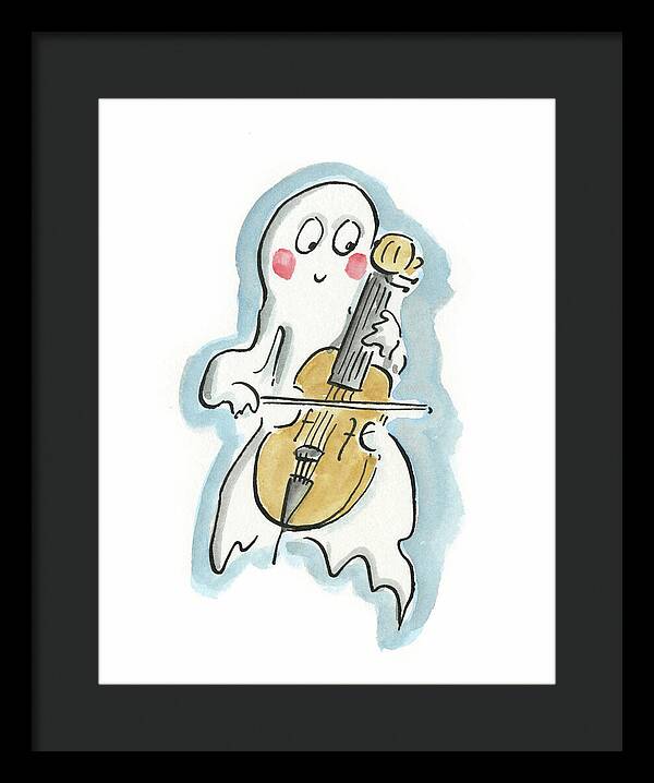 Ghost Cello - Framed Print