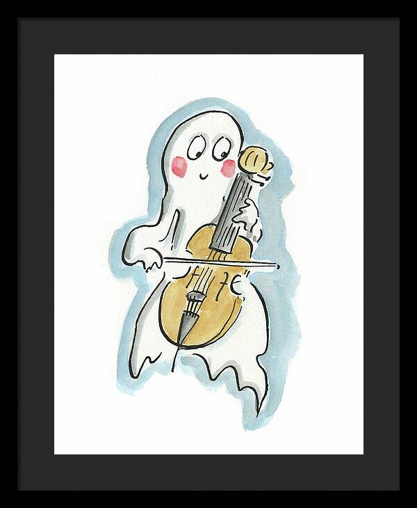 Ghost Cello - Framed Print