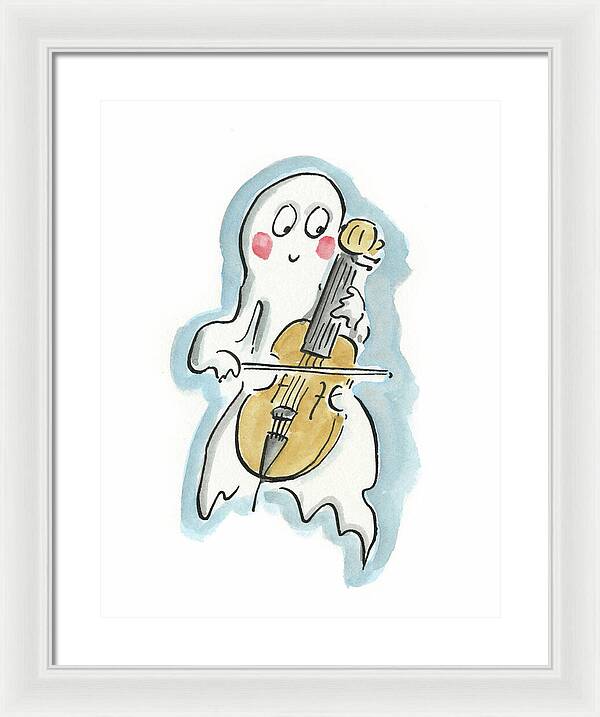 Ghost Cello - Framed Print