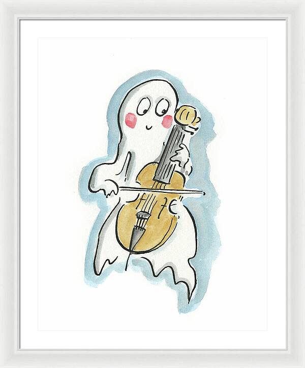 Ghost Cello - Framed Print