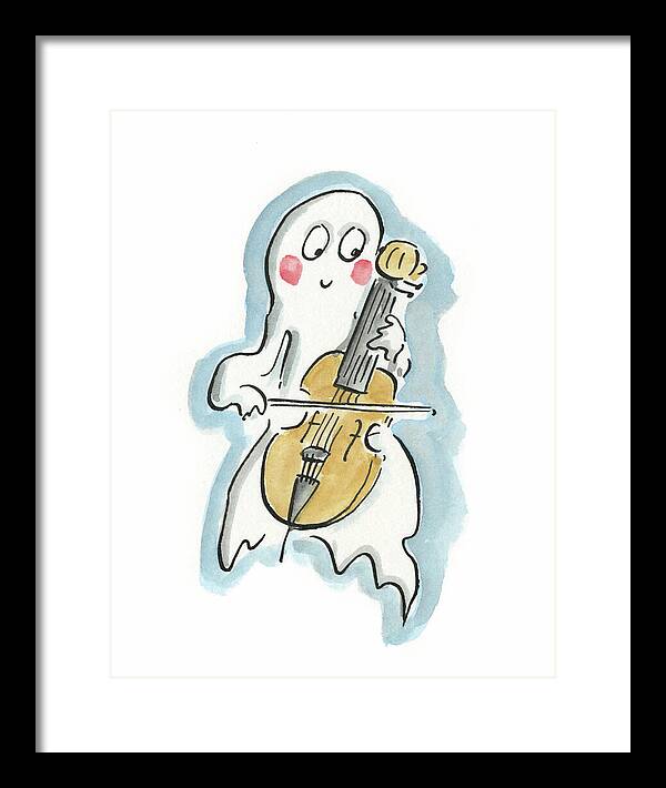 Ghost Cello - Framed Print