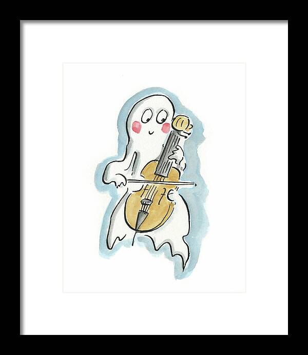 Ghost Cello - Framed Print