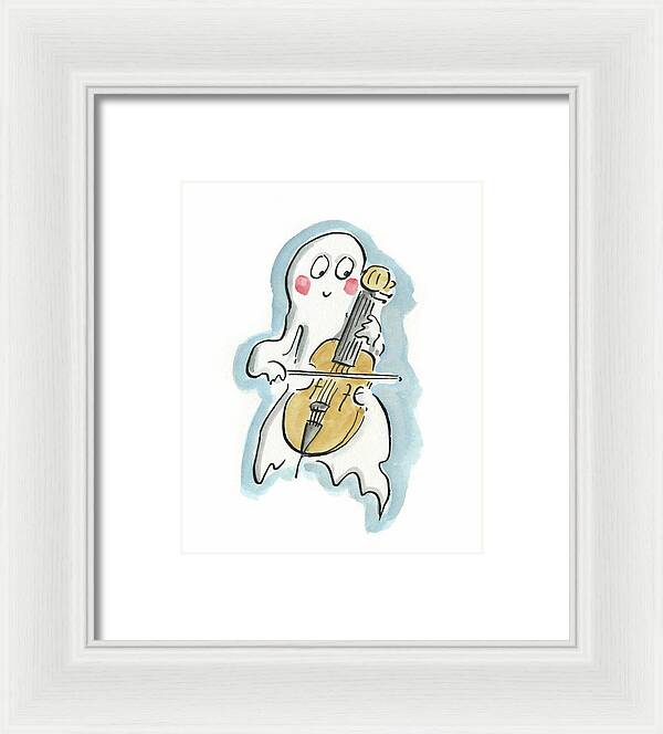 Ghost Cello - Framed Print