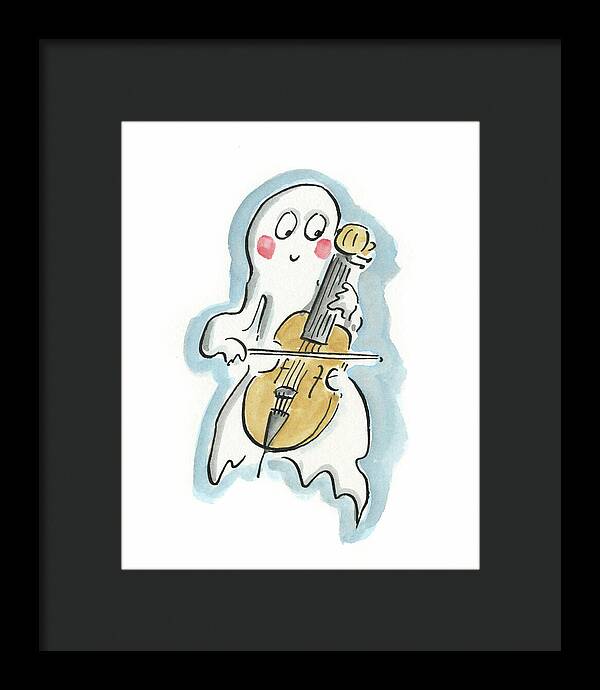 Ghost Cello - Framed Print