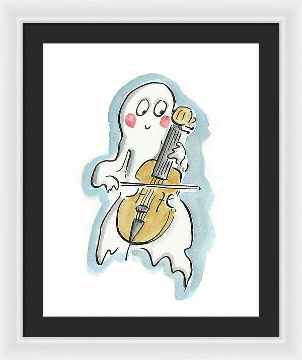 Ghost Cello - Framed Print