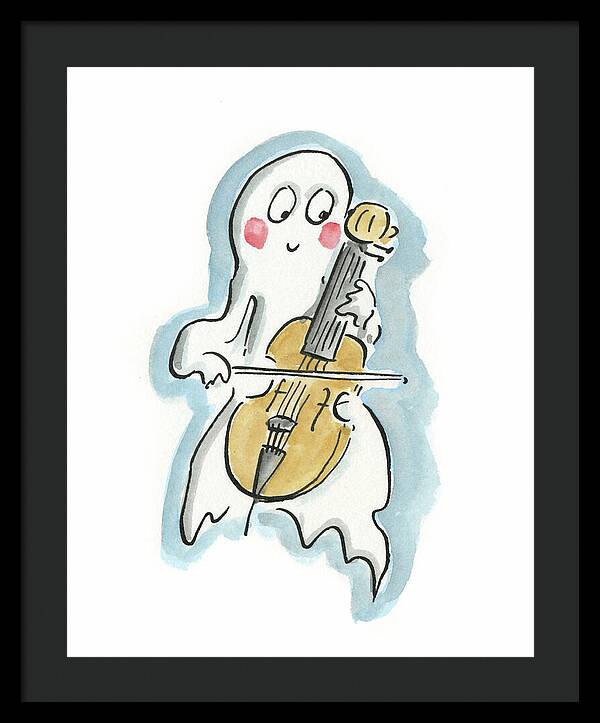 Ghost Cello - Framed Print
