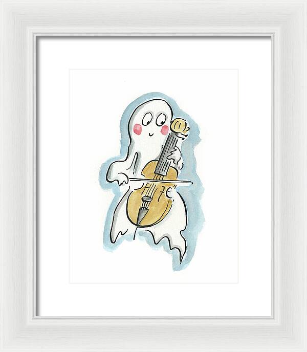 Ghost Cello - Framed Print
