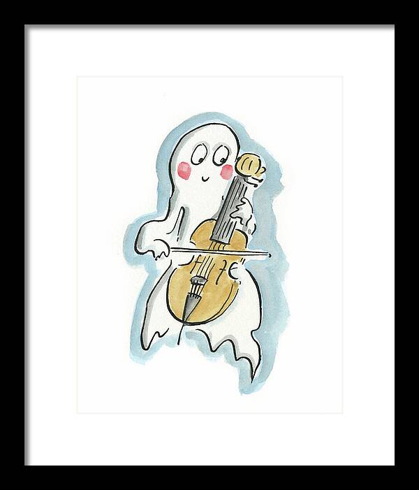 Ghost Cello - Framed Print