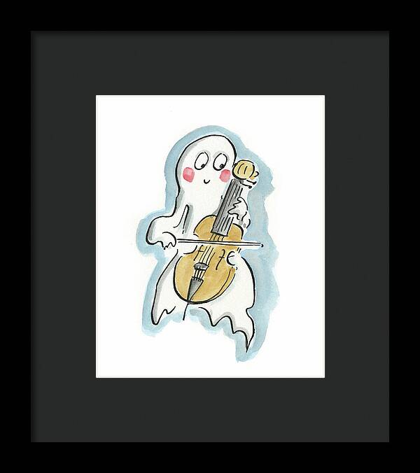 Ghost Cello - Framed Print