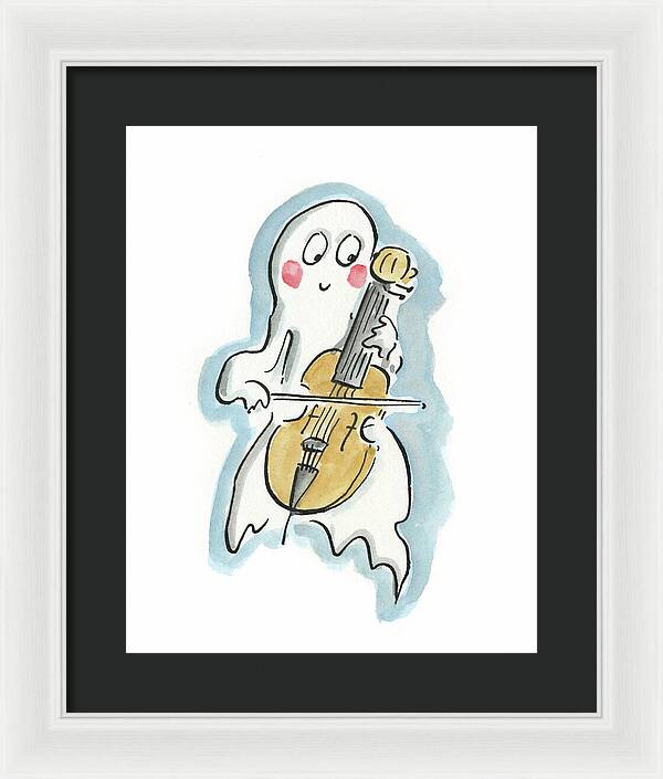 Ghost Cello - Framed Print