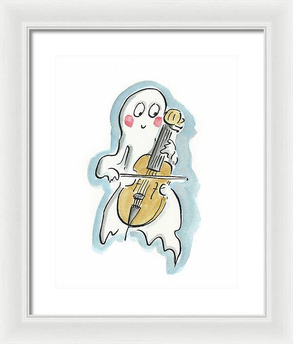 Ghost Cello - Framed Print