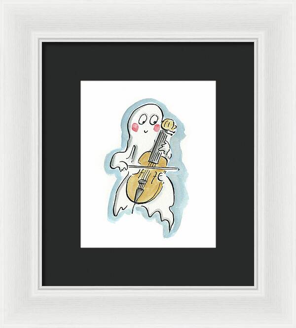 Ghost Cello - Framed Print